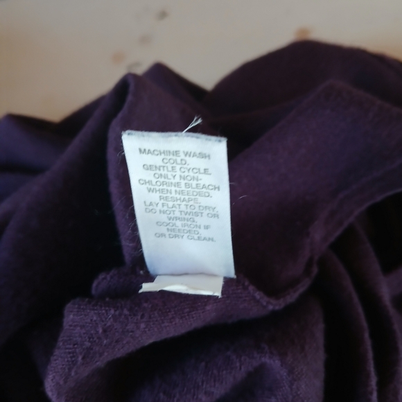 J. Jill Burgundy Boatneck Cotton/Rayon Tunic Length Sweater Size Small Tall - Picture 11 of 11